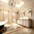 Brushed Silver Rounded Corner Rectangle Bathroom Mirror For Wall Metal Frame Wall Mounted Bathroom Mirror Vanity Bathroom Mirror(Horizontal & Vertical)-1732157457
