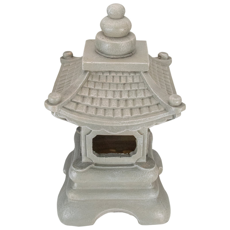Statue de jardin 13,5 po gris foncé
