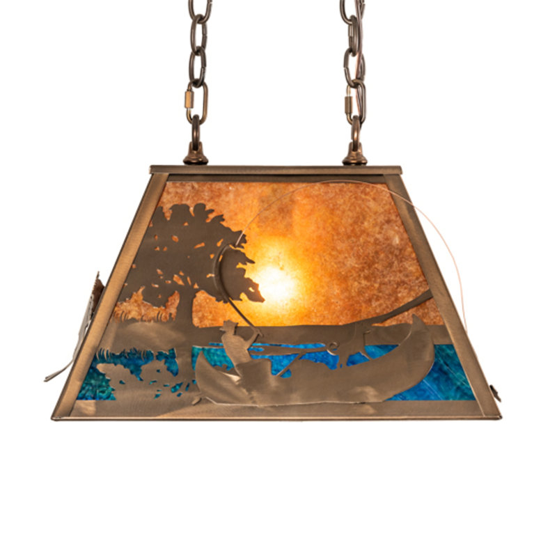 Bass And Fisherman 1 - Light Pendant