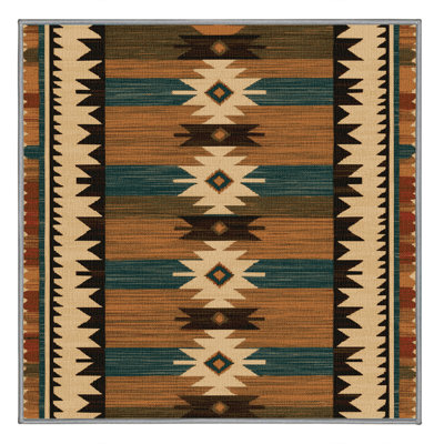  Tapis de style sud-ouest lavable Spirit Lines