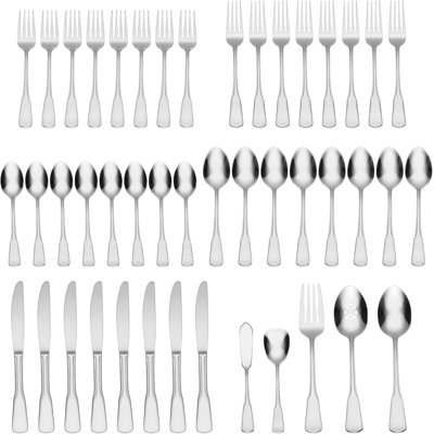 45-Piece Everyday Flatware Set With Serving Utensils