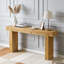 Console en bois massif 63 "