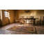 Antique American Hooked Rug Small Scatter Size Wool & Cotton Brown