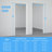 28" X 80"1-Panel Slab Door ,French Interior Door Paintable MDF Door Panel,Pre-Assembled Panel for Closet Pantry Bedroom Livingroom Study Office,White