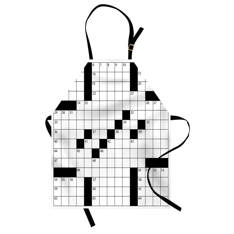 Tablier de jeu de recherche East Urban Home unisexe, grille de jeu, taille adulte, noir et blanc