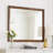 Lary Dresser Mirror, 45 Inch Rectangular Frame, Walnut Brown Okume Veneer
