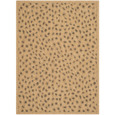 Tapis intérieur / extérieur naturel à motif animalier Arneshia