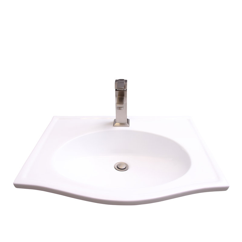 Barclay Carlisle 19'' White Vitreous China Rectangular Bathroom Sink