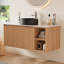 Armoire de salle de bain moderne 36 "en bois avec lavabo en céramique-173240841-173241332