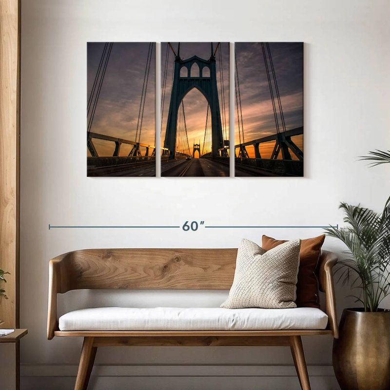Lilie St. Johns Bridge Portland, H 28 po x l 45 po