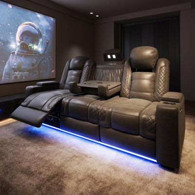 Sièges de cinéma maison, fauteuil inclinable de cinéma avec USB et Type-C