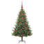 Artificial Pre-lit Christmas Tree with Ball Set-1130164431-1130164440