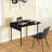 HOMCOM Industrial Folding Dining Table for 2 to 4, Space Saving Drop Leaf Kitchen Table for Small Spaces, Walnut-1708197978