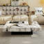 Table basse carrée en marbre de style luxueux-115694042
