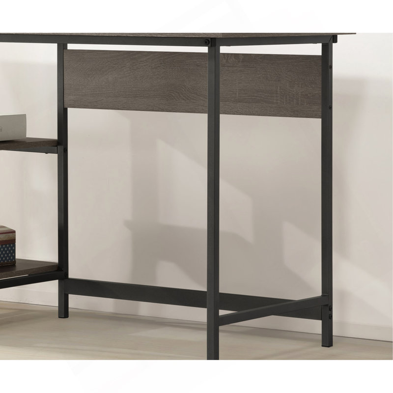 Weathered Gray Computer Desk
