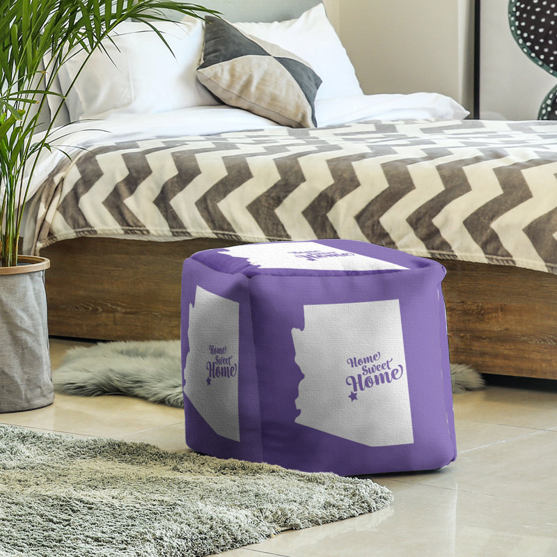 Repose-pieds à cubes mesa the home, Mauve
