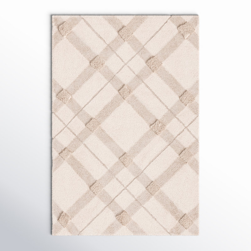 Auguste Washable Plaid Indoor Rug, Rectangle 3' x 5'