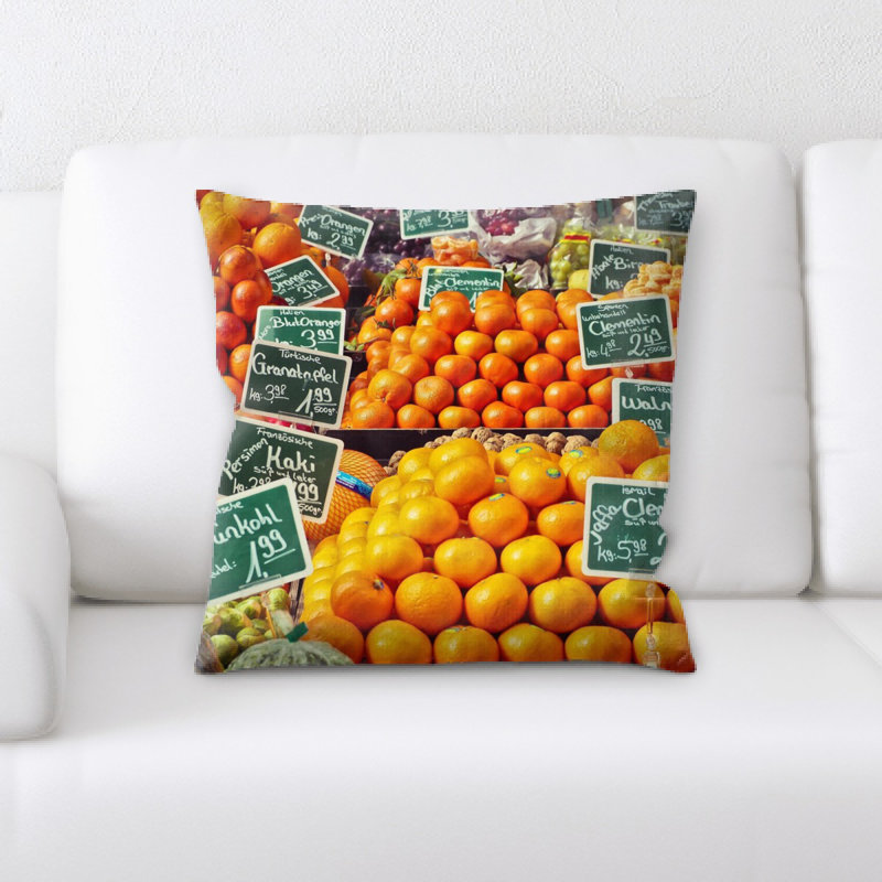 Coussin décoratif fruit