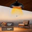 Chauffe-terrasse électrique 1500Watt avec 3 modes réglables, protection contre la surchauffe et la protection contre le basculement Ip55 (noir)-118615329