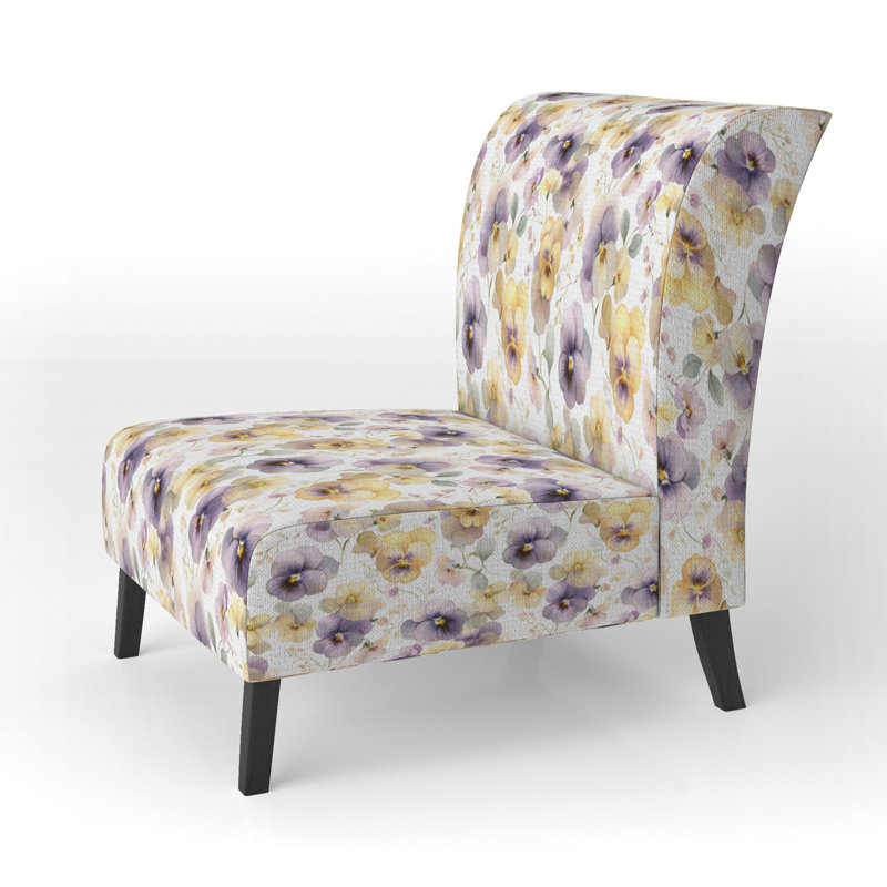 Fauteuil de chambre Floral, Pantoufle sans accoudoirs
