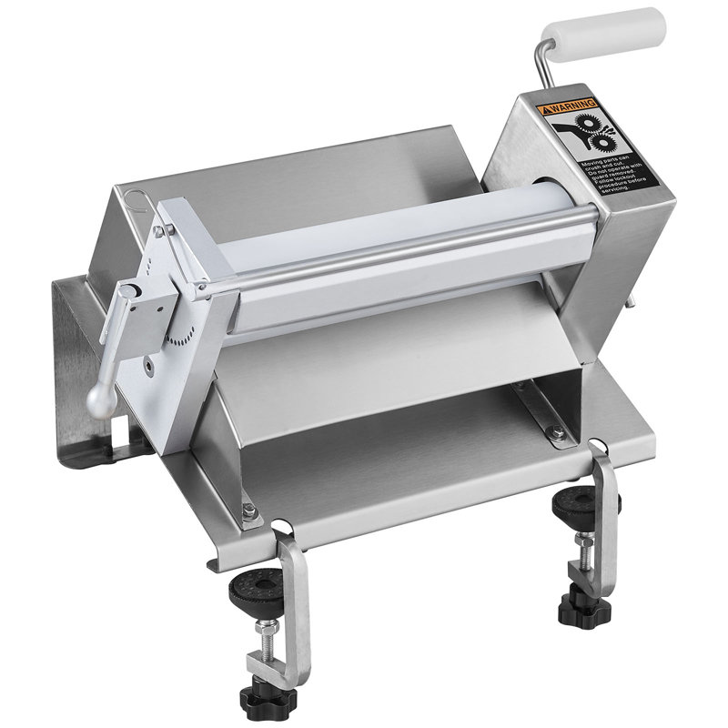 Machine manuelle de laminoir à pâte, laminoir à pâte feuilletée et rouleau à fondant, poignée amovible, panneau, rouleau pour un nettoyage facile, épaisseur maximale réglable de 1/2 pouce, pour la maison ou les petites cuisines commerciales
