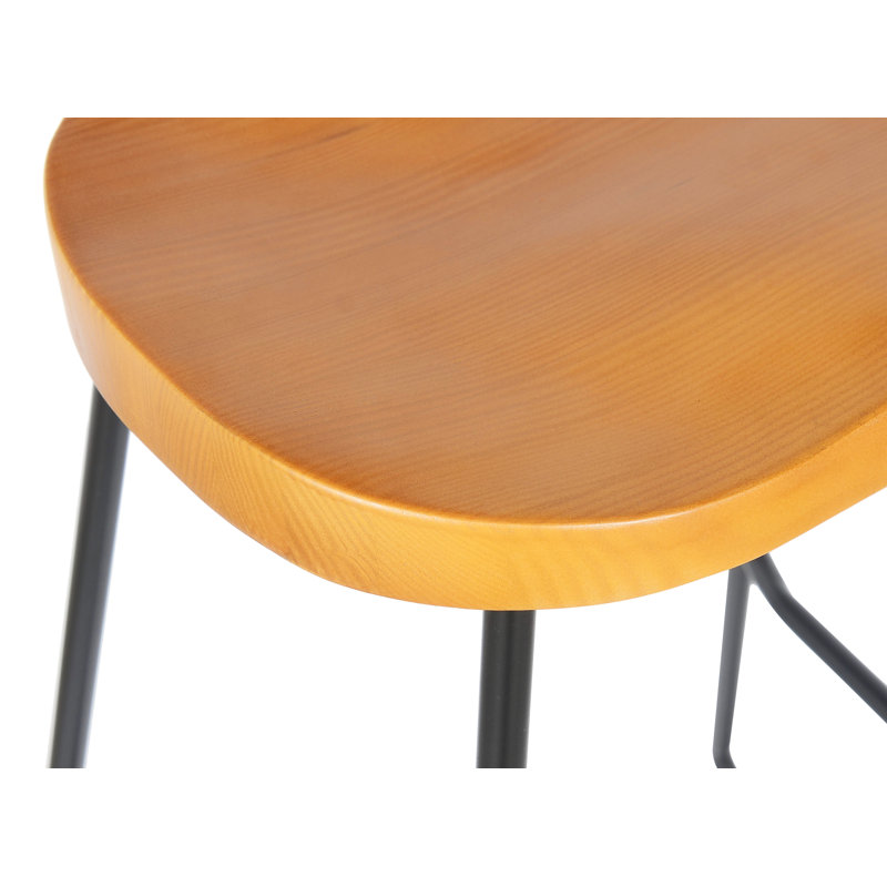 Tabouret en bois massif 30,7 po