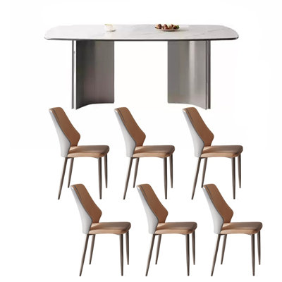Durable Rock Plate Dining Table Sets.