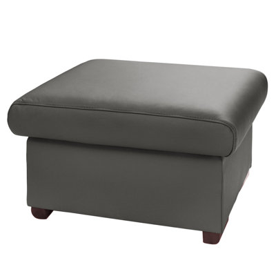 UNI Footstool 70cm Wide Genuine Leather Rectangle Solid Colour Standard Ottoman with Storage