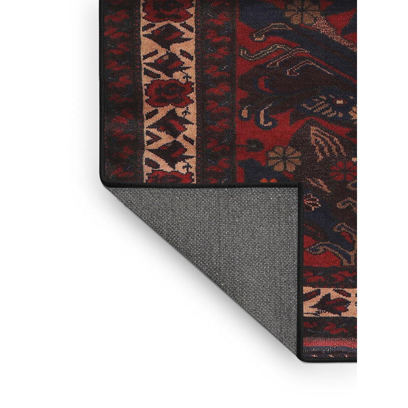 Tapis oriental oriental / noir / crème, Rectangle 8 pi x 12 pi