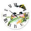 Vintage Birds III - Horloge murale traditionnelle-60281504