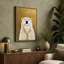 Polar Bear Portrait Minimalist - Wrapped Canvas-1407371066-1407371059