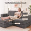 Canapé-lit d'angle modulaire sans os de 180 cm avec un pouf-1890416978-1890416991