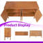 Buffet Unavela de 152 cm de large à 4 portes, fini placage acacia, fabrication artisanale robuste-1996259239