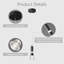 Petit luminaire suspendu pour chambre à coucher pour îlot de cuisine dans le couloir, entrée, bar, gradateur, luminaires de cuisine, plafonniers, mini-luminaires noirs (paquet de 2)