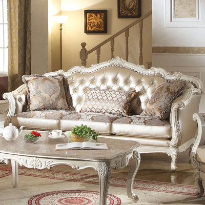 Chantello 84'' Faux Leather Sofa