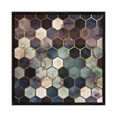 Rugged Marble Dark by Monika Strigel - Painting on Canvas
