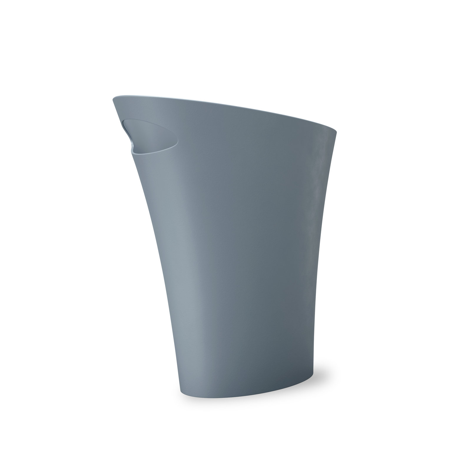 Skinny 2 Gallons Waste Bin, Slate Blue