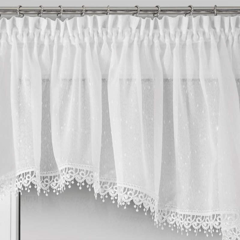 Solid Colour Kitchen Curtain