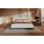 Lit rembourré sophistiqué Boucle avec lampes de lecture intégrées et étagères, idéal pour une configuration de chambre confortable et pratique