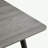 Lorino Industrial Style Rectangular Gray Wood Grain Table With MDF Tabletop And Black Iron Legs, Suitable For Kitchens, Restaurants, And Living Rooms