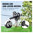 80 ft Backyard Zipline Kit for Kids and Adults, 500 lb Capacity Outdoor Playground Set with Stainless Steel Cable, Spring Brake, Safety Harness and Seat