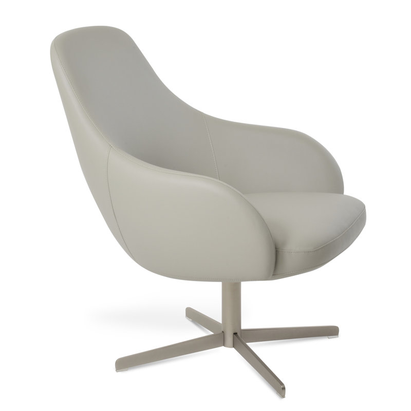 Fauteuil pivotant 4 étoiles Gazel, Gris clair