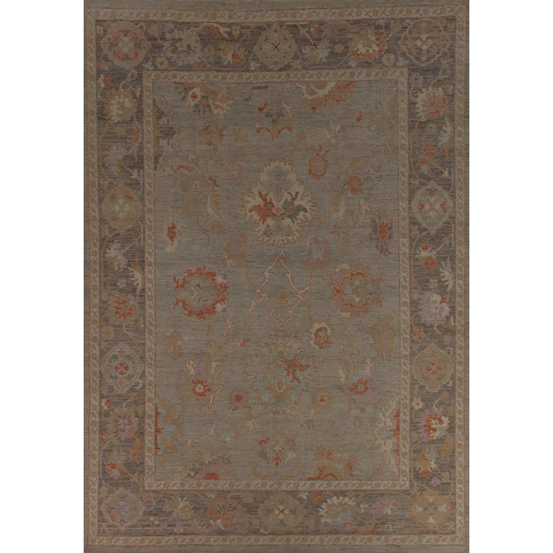Vegetable Dye Oushak Turkish Area Rug