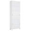Grande armoire de rangement avec tablettes et portes pour la salle de bain, la cuisine et le salon, panneau de fibres à densité moyenne
