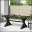 Table de salle à manger antique noire matte avec cadre en aluminium durable et finition résistante aux intempéries pour une utilisation toute l'année