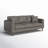 85" Faux Leather Square Arm Sofa-601280421
