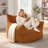 Oversized Compression Corduroy Foam Bean Bag Chair-922676335
