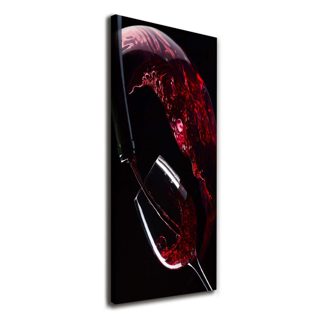 Rotwein - Kunstdrucke auf Leinwand - Wrapped Canvas