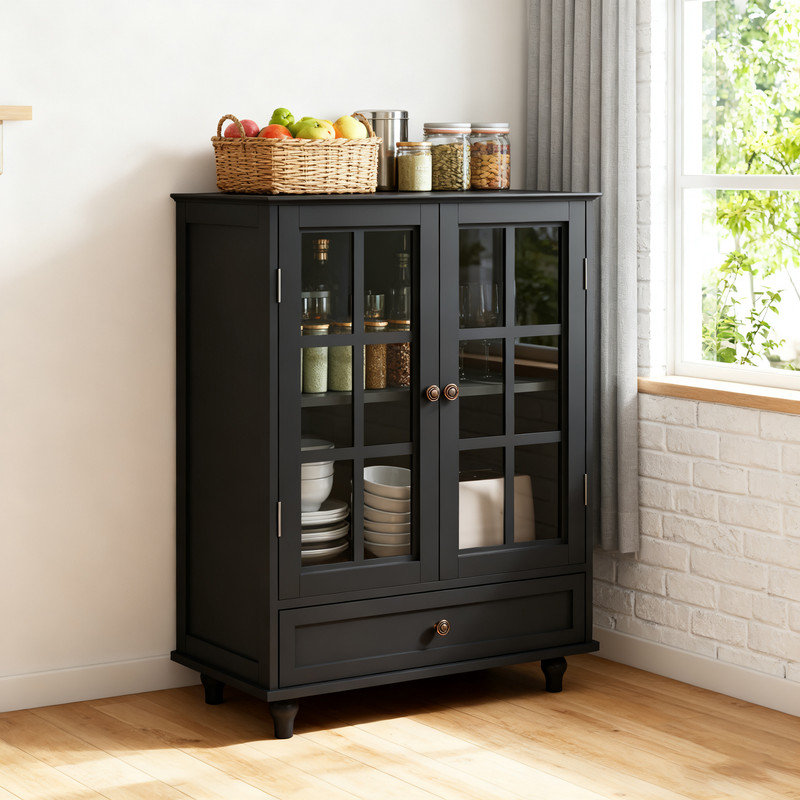 Buffet Minimalist, Noir