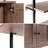 Mireille Industrial 4-Shelf Wood Wall-Mounted Open Ladder Bookcase with Cabinet and Metal Frame-801057588